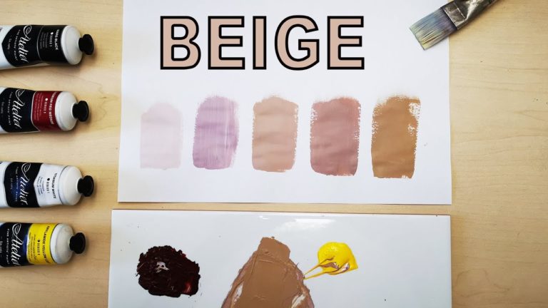 How To Make Beige Color With Acrylic Paint