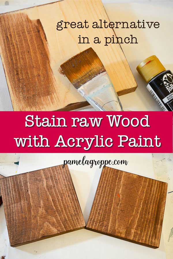 How To Make Wood Stain With Acrylic Paint