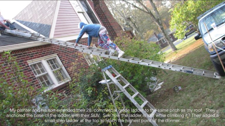 How To Paint Dormers On A Steep Roof