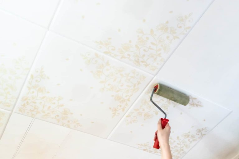 How to Paint Ceiling Tiles