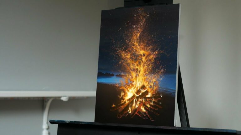 How to Paint Fire With Acrylic