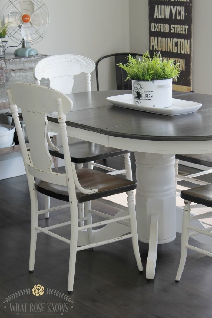 How to Paint Kitchen Table And Chairs