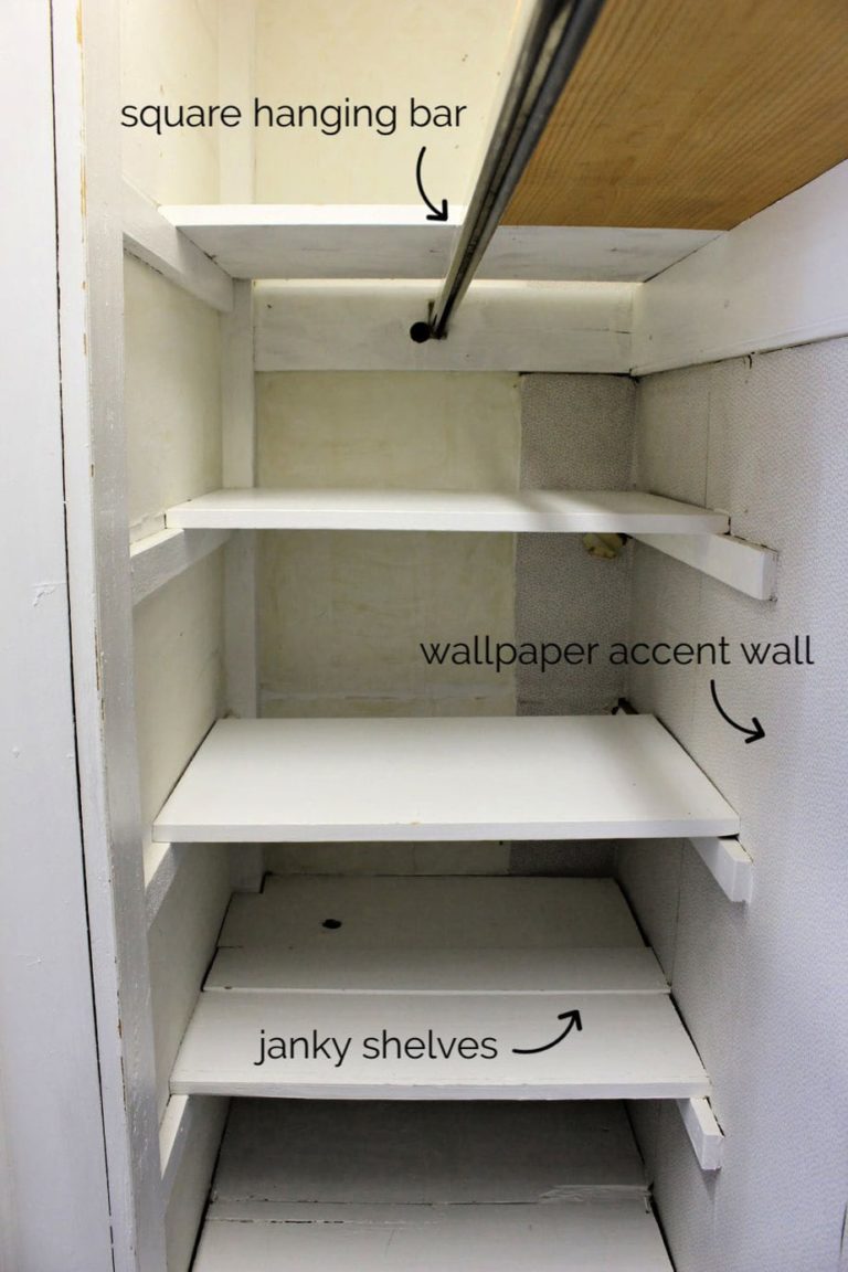 How to Paint Closet Shelves