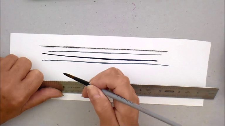 How to Paint Straight Lines