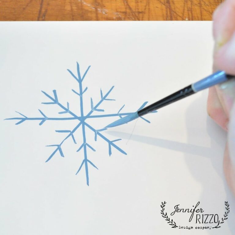 How to Paint a Snowflake