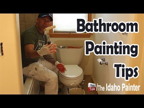 How to Paint behind a Toilet Tank