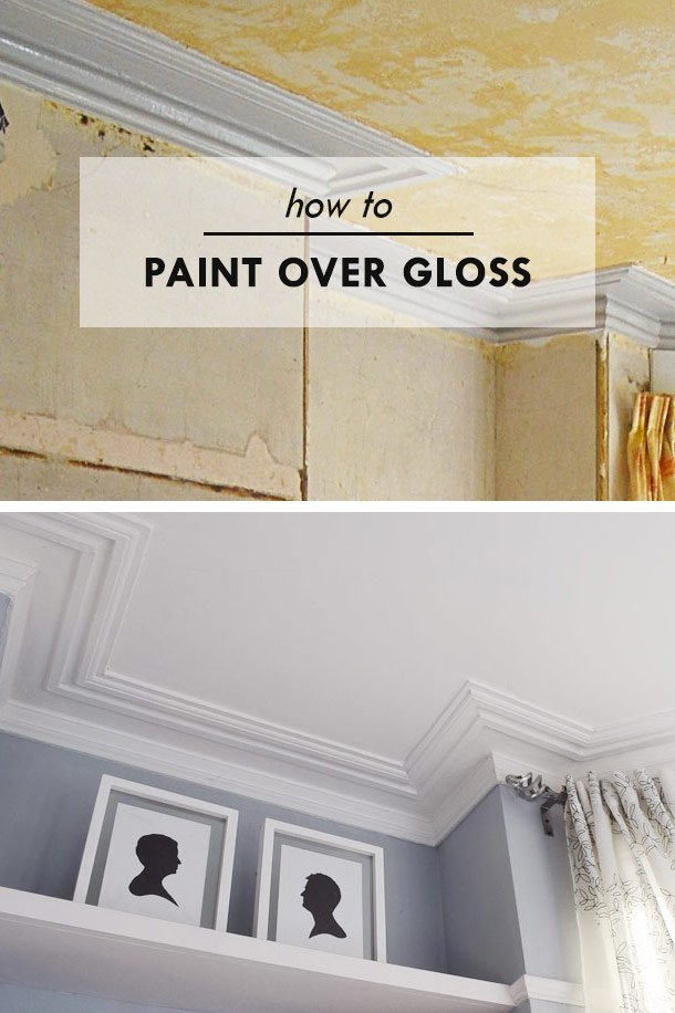 How to Paint Over Gloss Paint