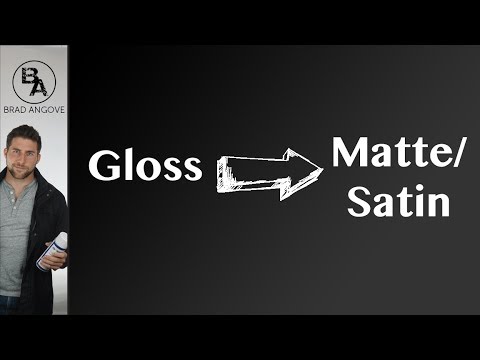 How to Make Gloss Paint Flat