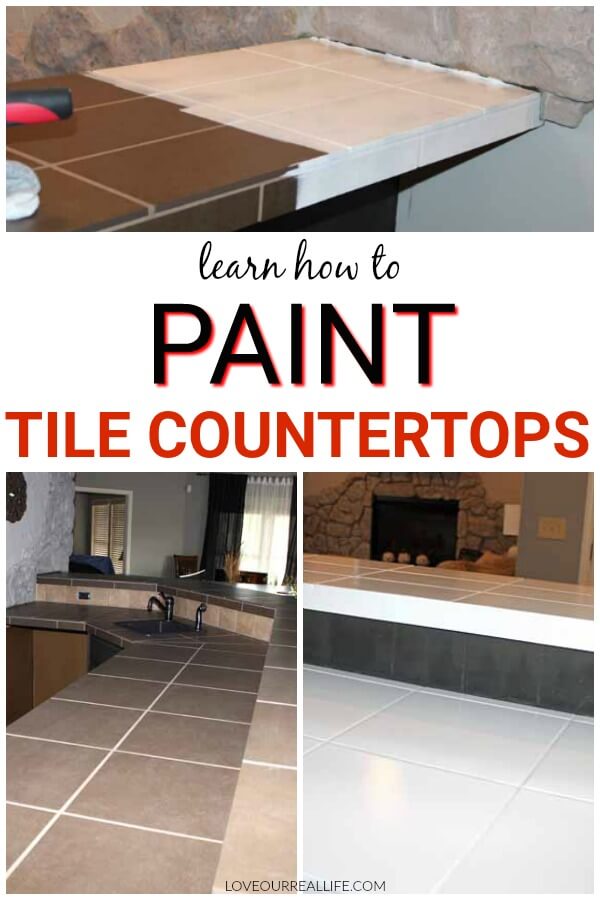 How to Paint Tile Countertops