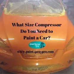 What Size Air Compressor to Paint a Car