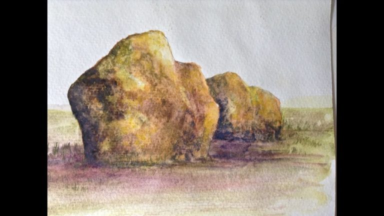 How to Paint Rocks in Watercolor