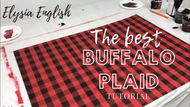 How to Paint Buffalo Plaid