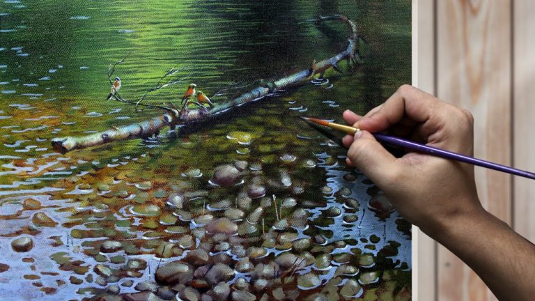 How to Paint Pond Water