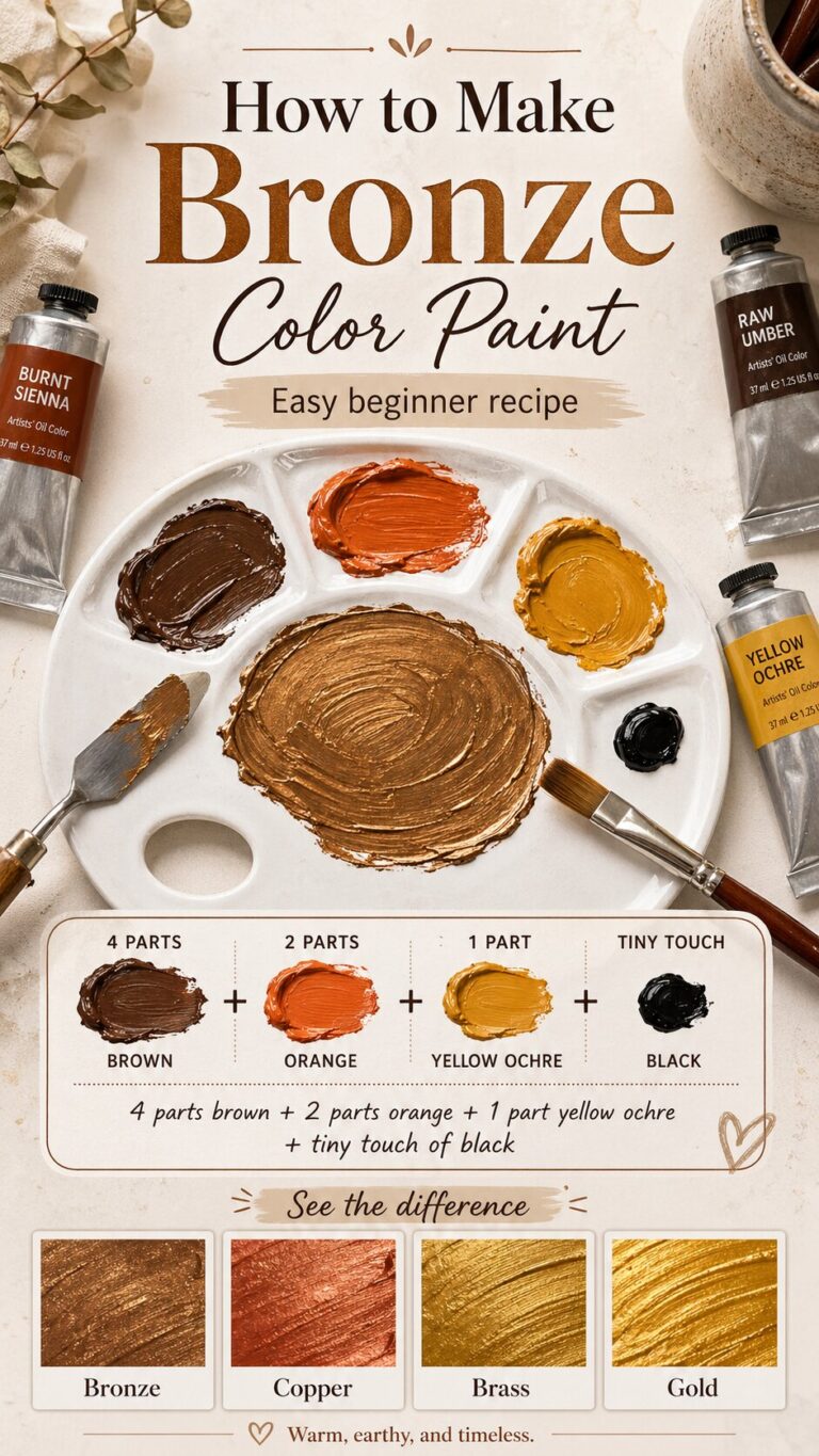 How To Make Bronze Color Paint: Easy Mixing Recipes for Perfect Bronze Shades