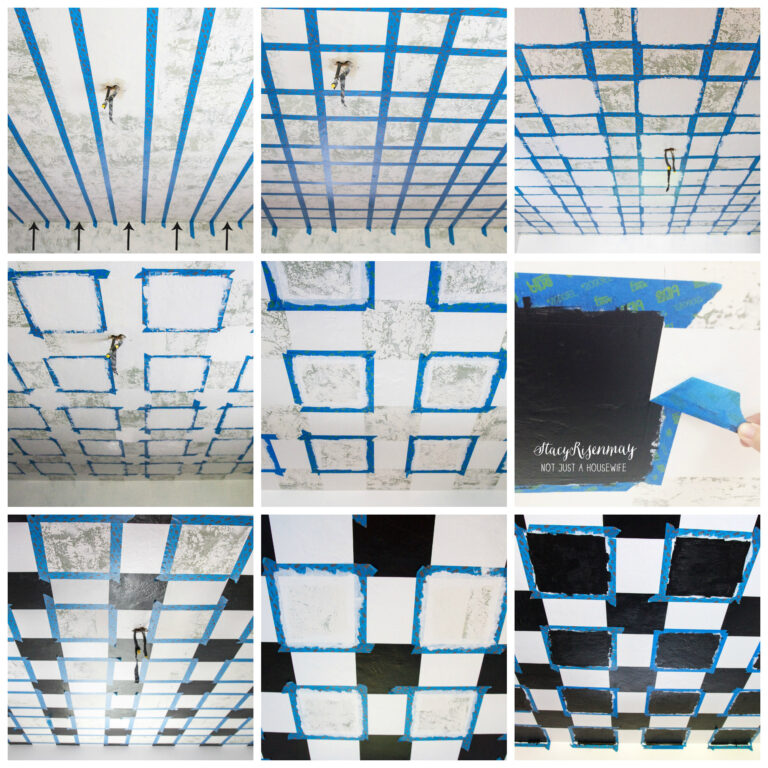 How To Paint A Checkerboard Pattern On A Wall