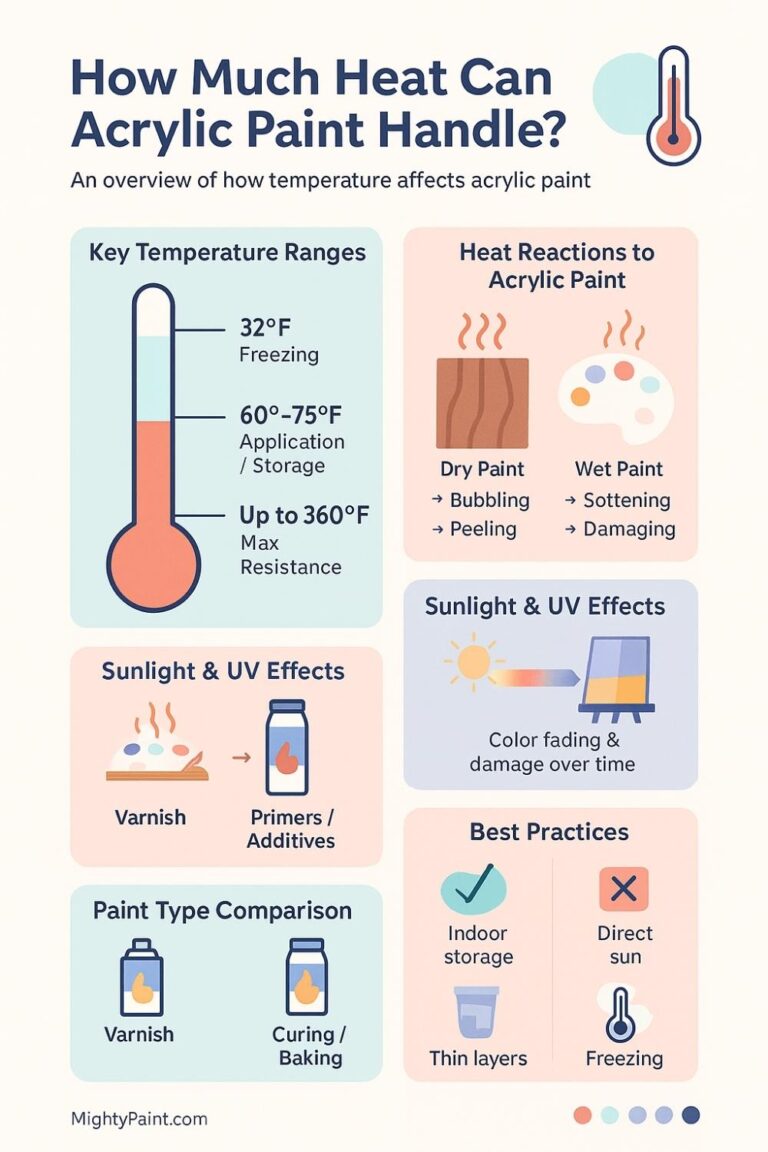 What Temperature Can Acrylic Paint Withstand: Complete Heat Guide