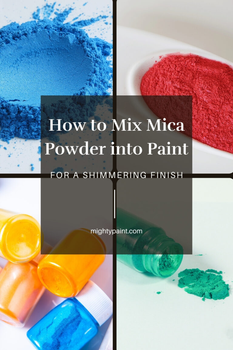 How to Mix Mica Powder into Paint for a Shimmering Finish