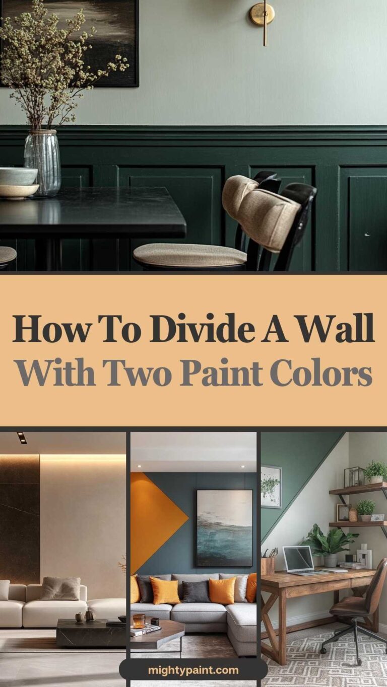 How To Divide A Wall With Two Paint Colors for a Stylish Accent