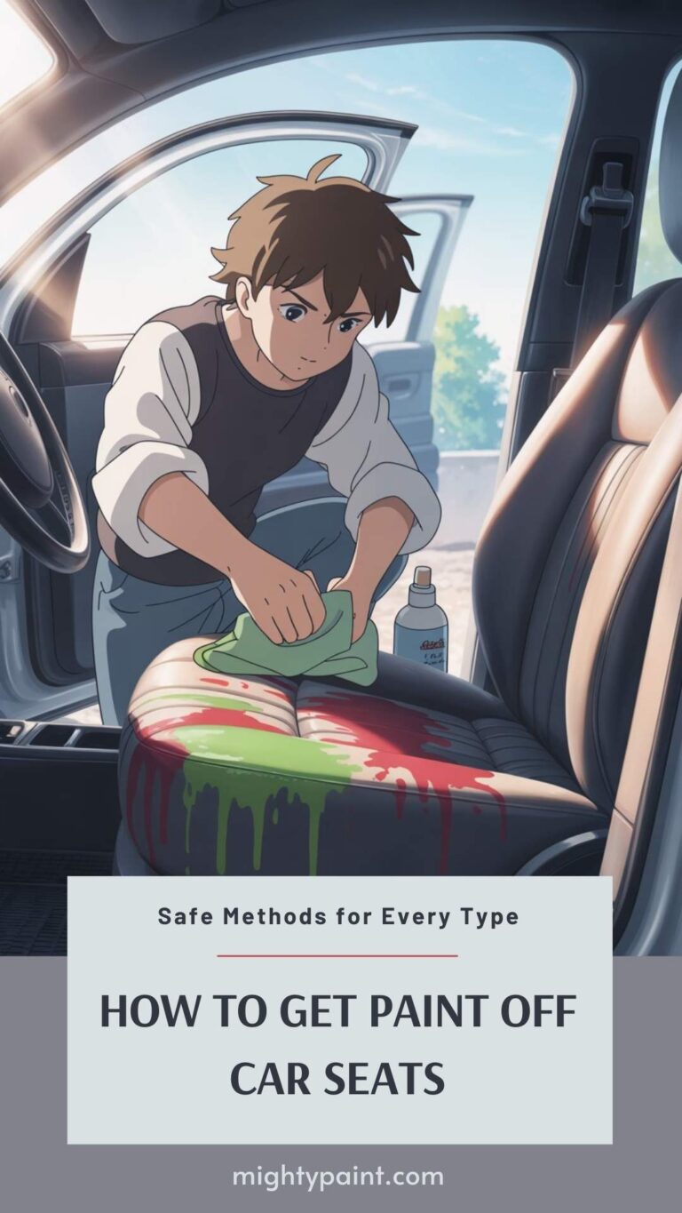 How To Get Paint Off Car Seats: Safe Methods for Every Type