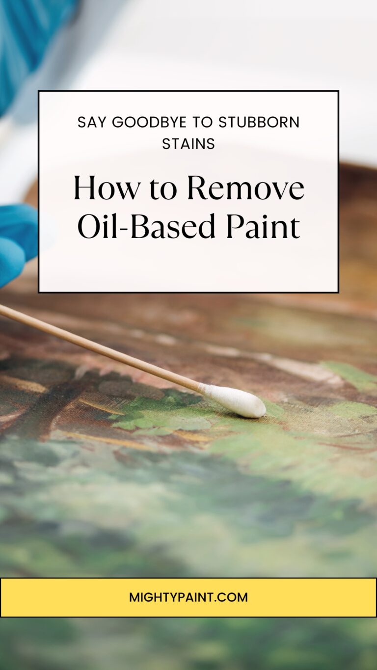 How To Remove Oil Based Paint