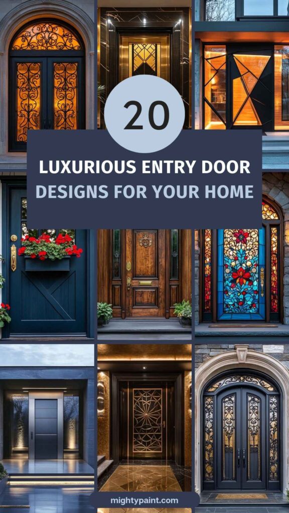 20 Luxurious Entry Door Designs for Your Home: Elevate Your Curb Appeal