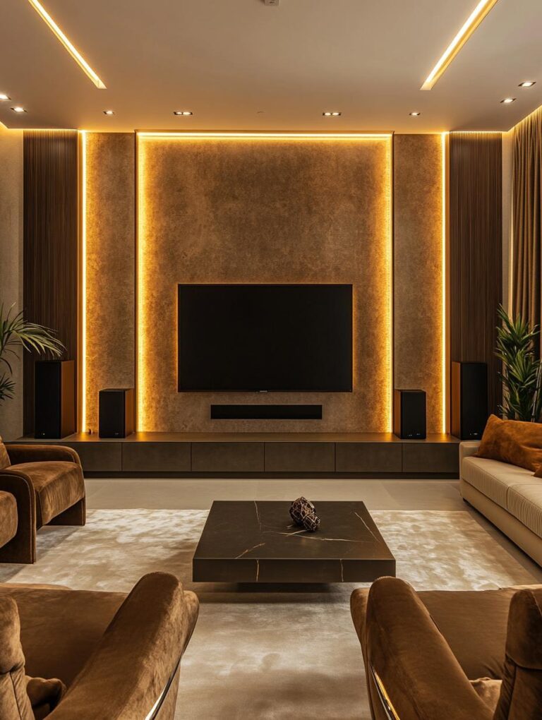 23 Modern Living Room TV Wall Ideas & Inspirations
