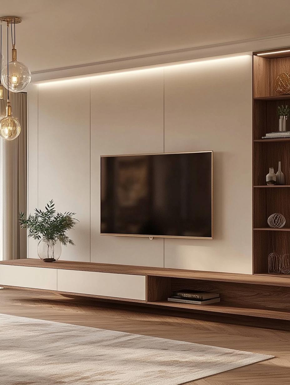 23 Modern Living Room TV Wall Ideas & Inspirations