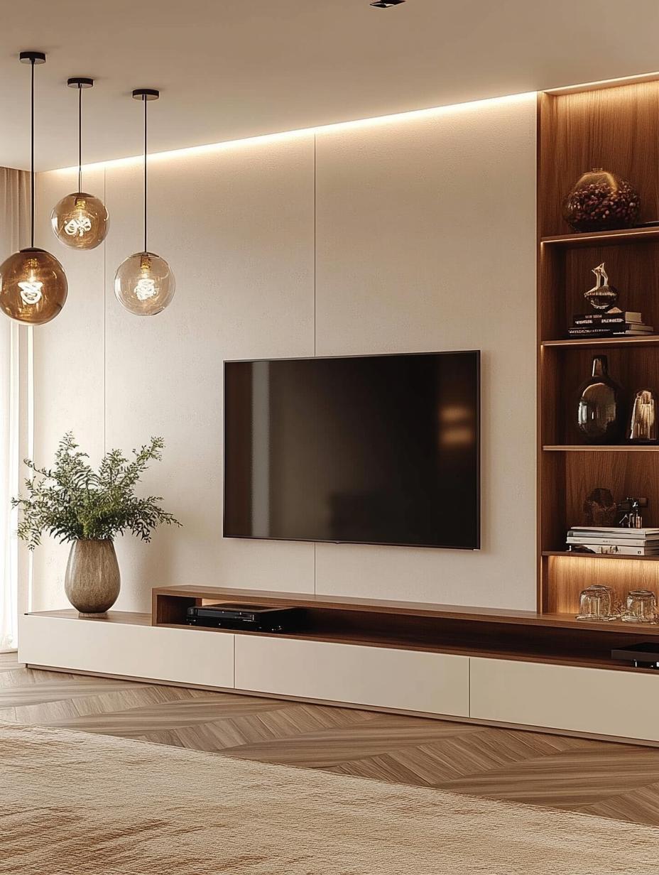23 Modern Living Room TV Wall Ideas & Inspirations