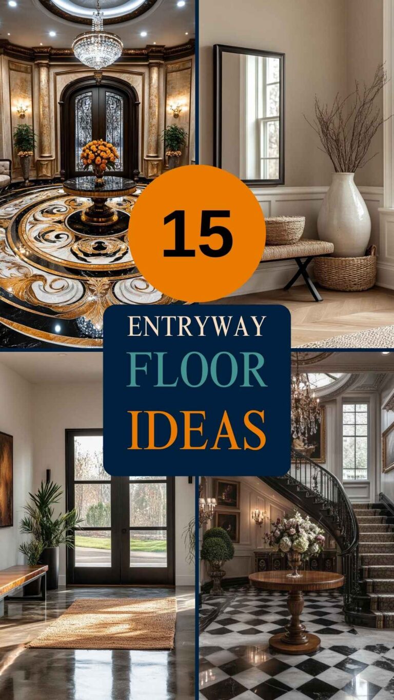 15 Stunning Entryway Floor Ideas