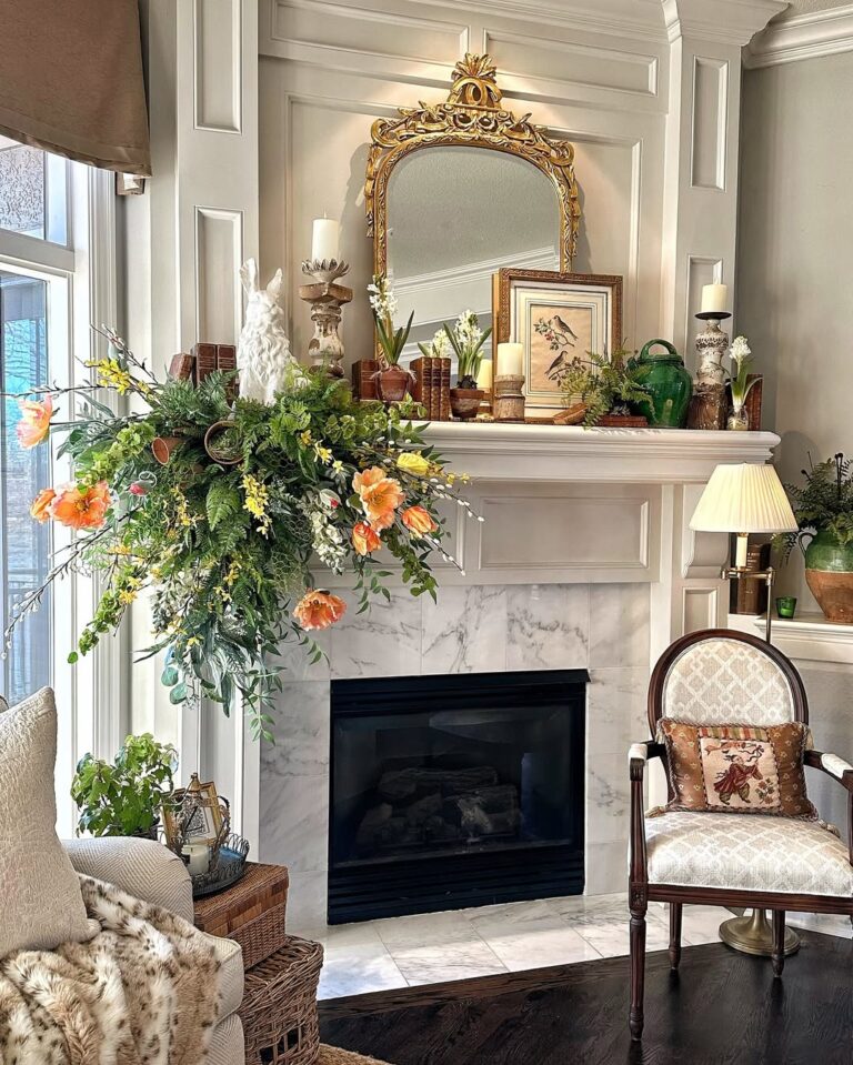 21 Easter Mantel Decorating Ideas to Welcome Spring in Style