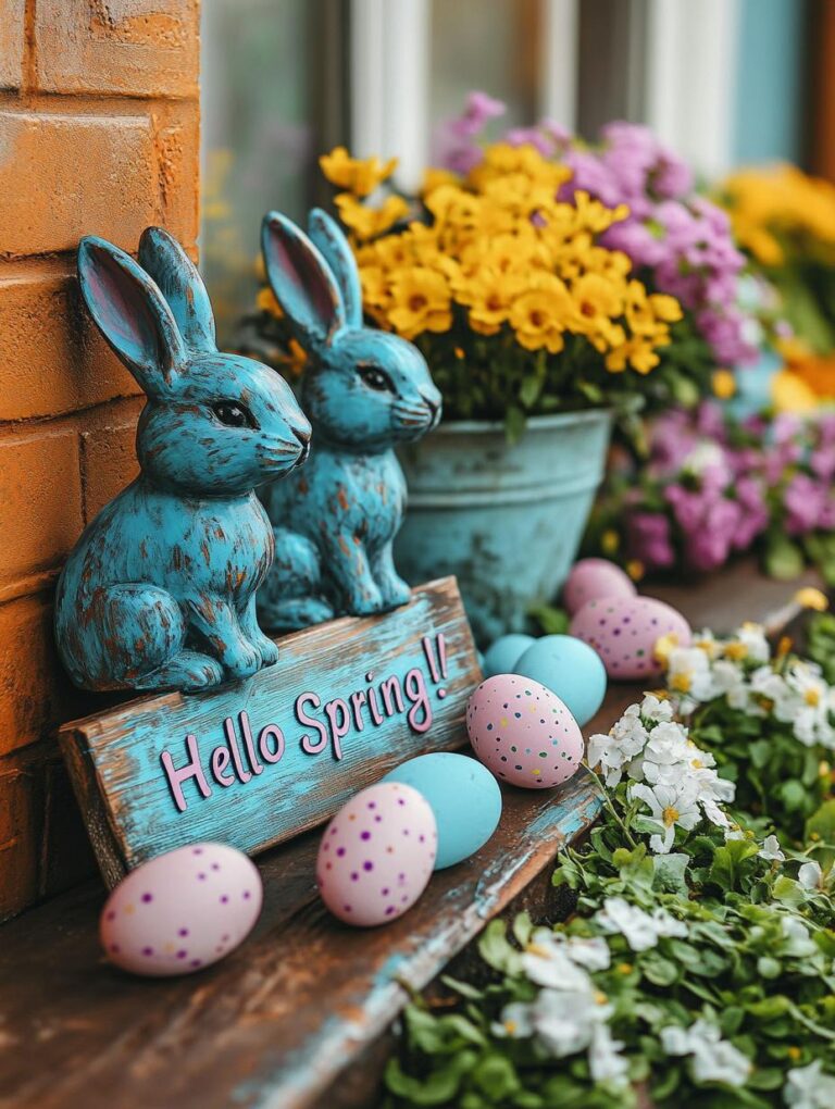 25 Easter Front Porch Decor Ideas to Welcome Spring with Style