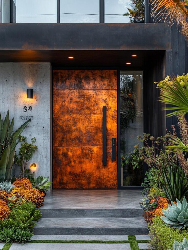14 Modern And Stylish Metal Entry Doors for a Bold First Impression