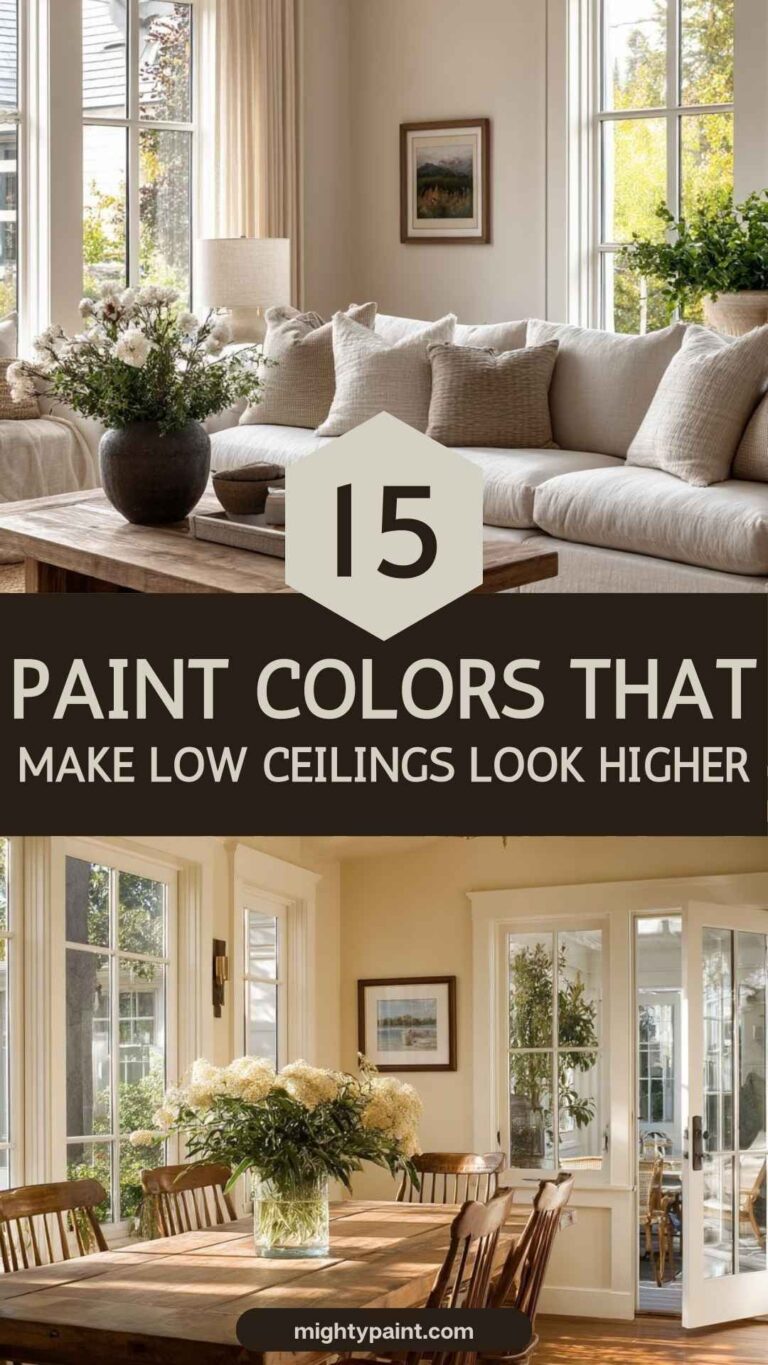 15 Paint Colors that Make Low‑Ceiling Rooms Feel Taller