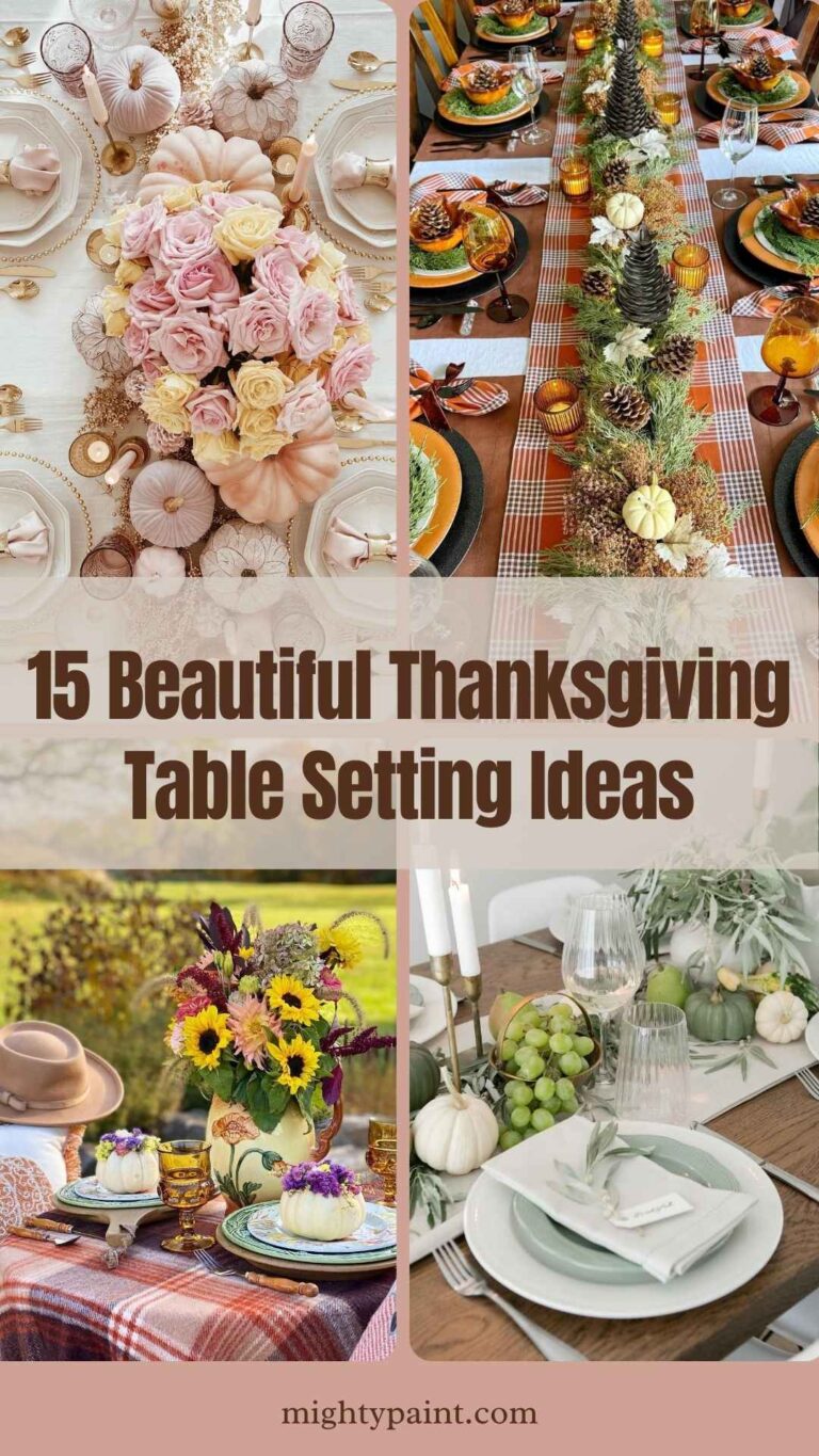 15 Beautiful Thanksgiving Table Setting Ideas to Impress Your Guests