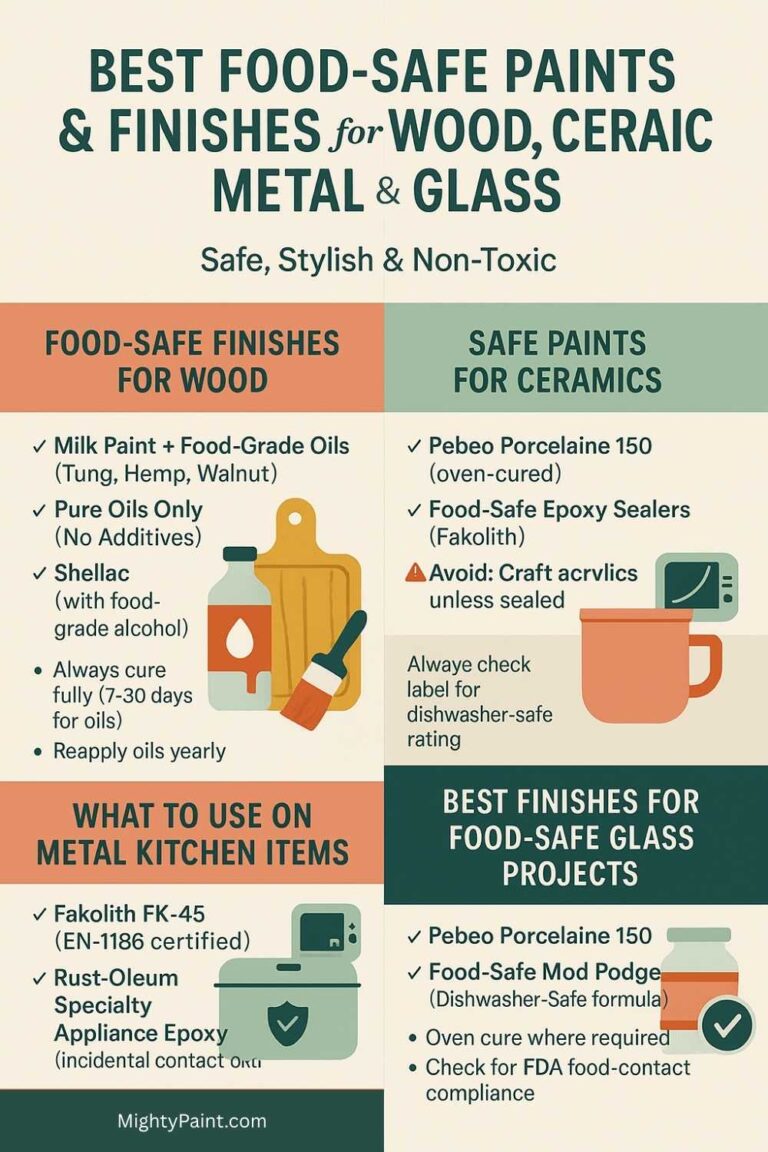 Best Food Safe Paints & Finishes for Wood, Ceramic, Metal & Glass