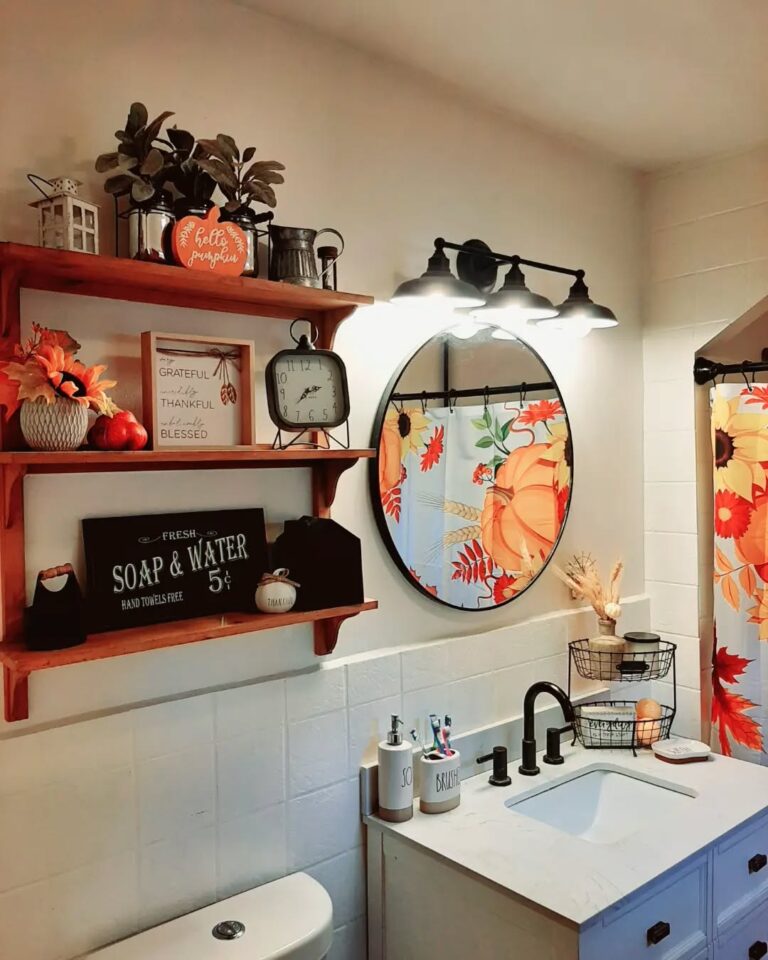 🍂 25 Cozy Fall Bathroom Décor Ideas to Warm Up Your Space