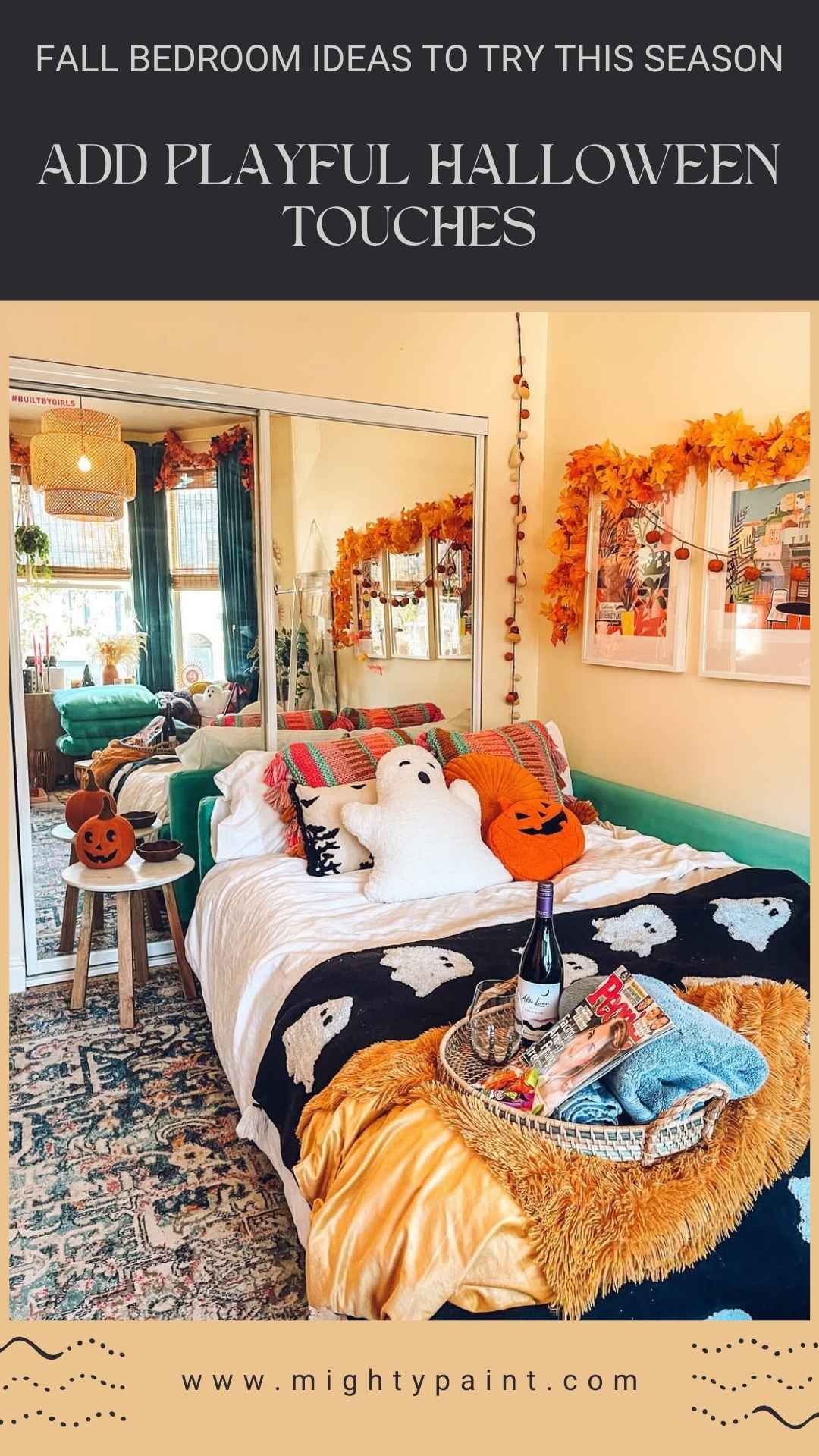 25 Cozy Fall Bedroom Ideas: Add Playful Halloween Touches