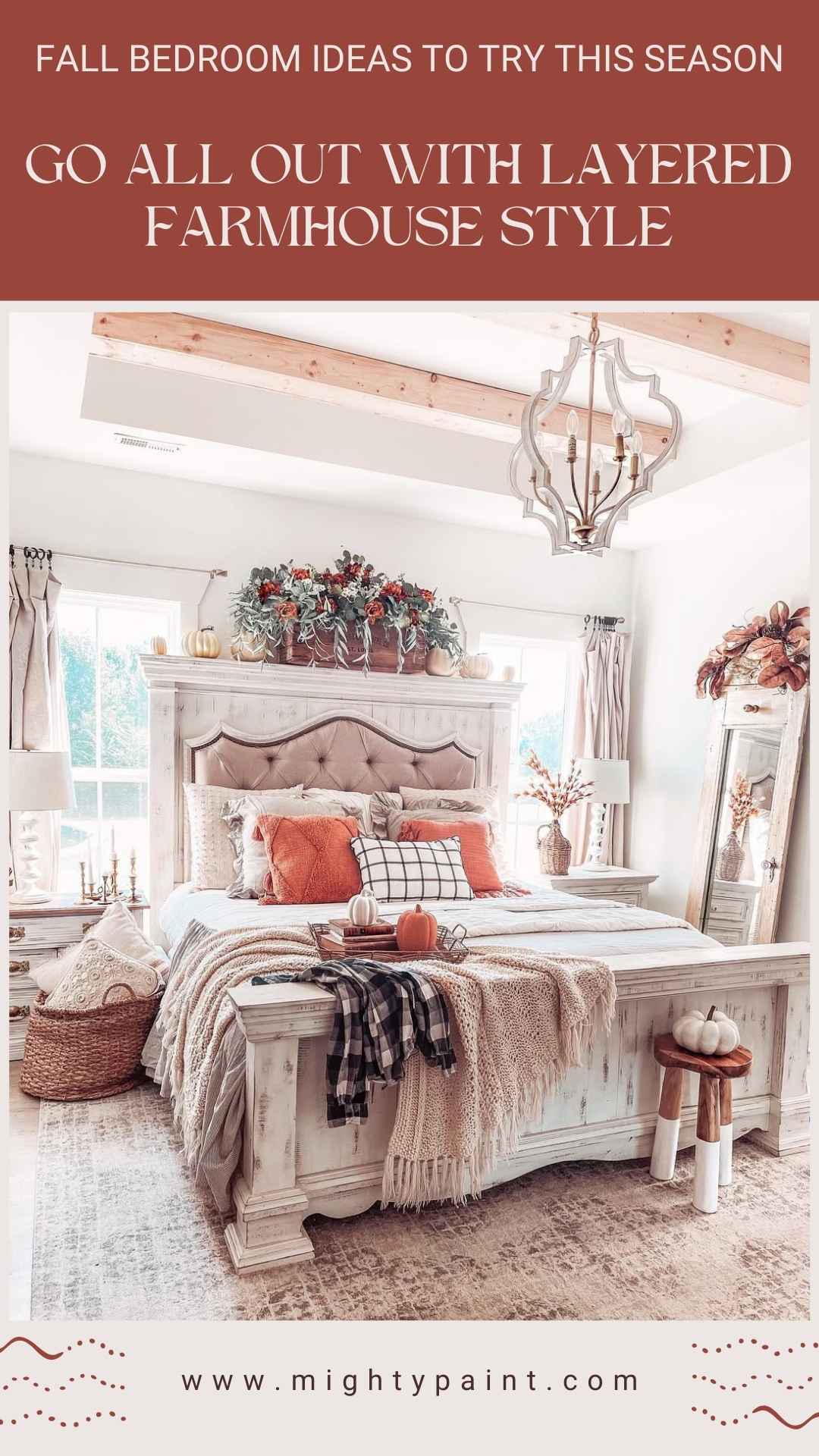 25 Cozy Fall Bedroom Ideas: Go All Out with Layered Farmhouse Style