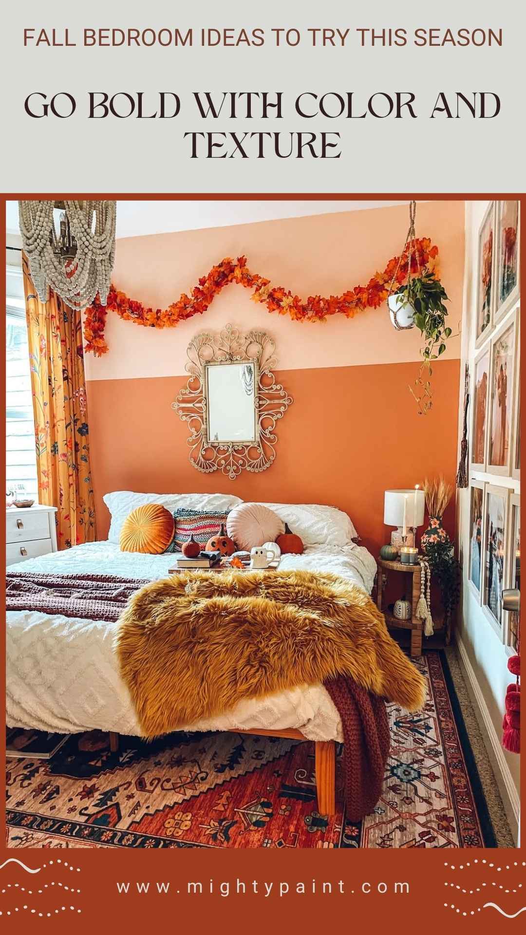 25 Cozy Fall Bedroom Ideas: Go Bold with Color and Texture