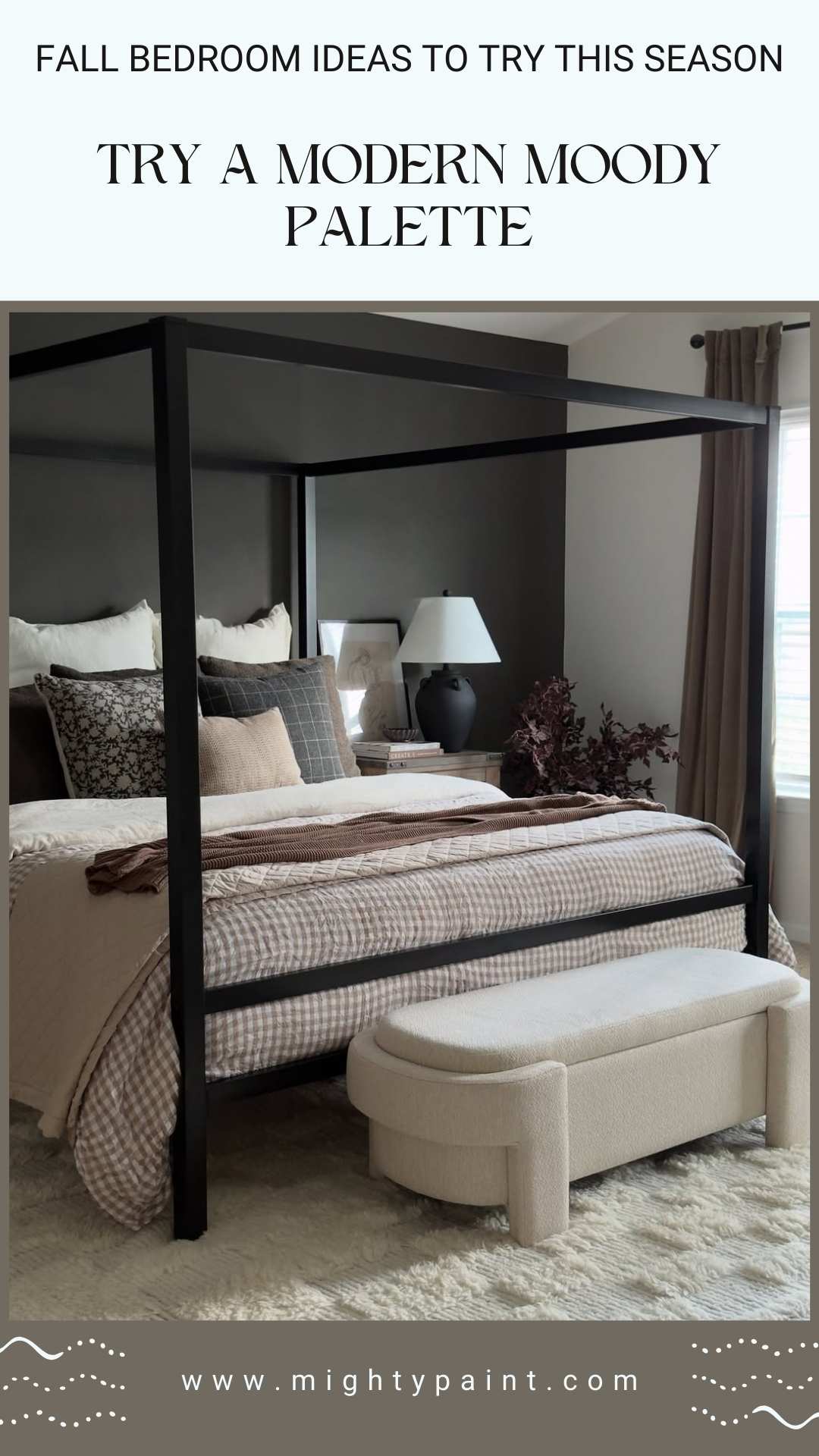 25 Cozy Fall Bedroom Ideas: Try a Modern Moody Palette