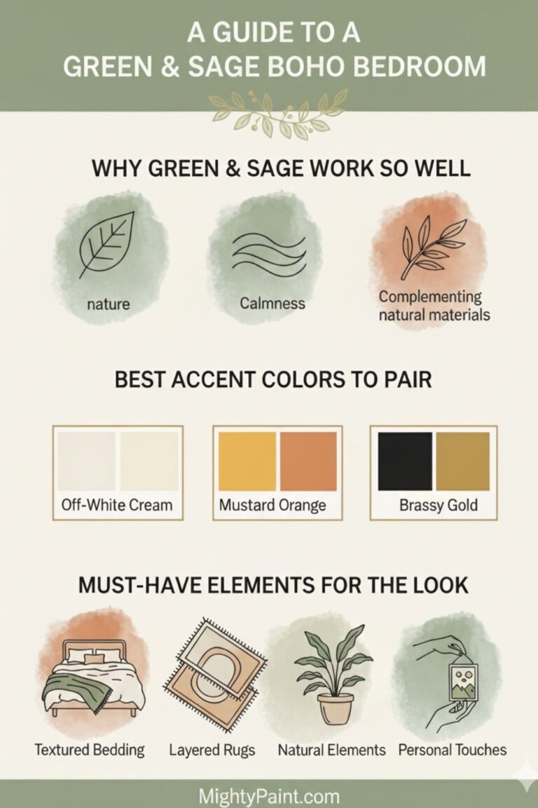15 Green & Sage Boho Bedroom Ideas You’ll Want to Copy Instantly