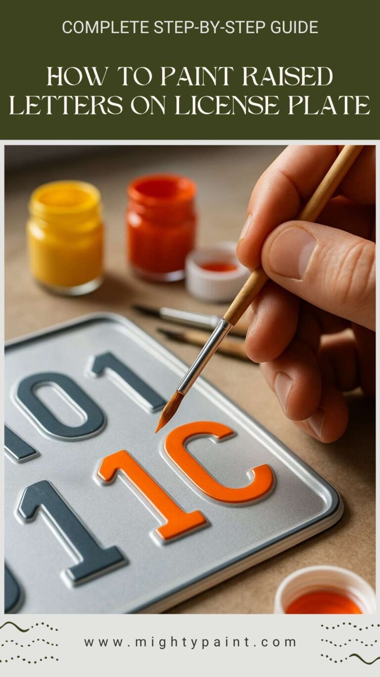 How To Paint Raised Letters On License Plate: Complete Step-By-Step Guide
