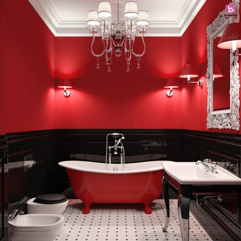 Red-and-Black Bathroom Ideas That Turn Everyday Routines Into a Luxe Ritual